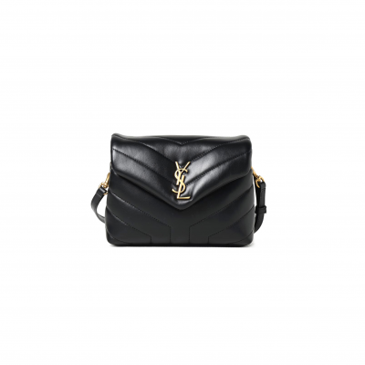 YSL TOY LOULOU LEATHER SHOULDER BAG 467072DV7071000 (20*14*7cm)